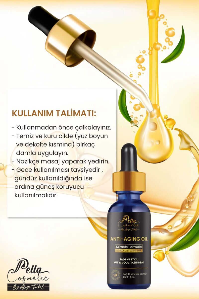 ANTI-AGING OİL MİRACLE FORMULA GÜNLÜK CİLT BAKIM YAĞI - 6