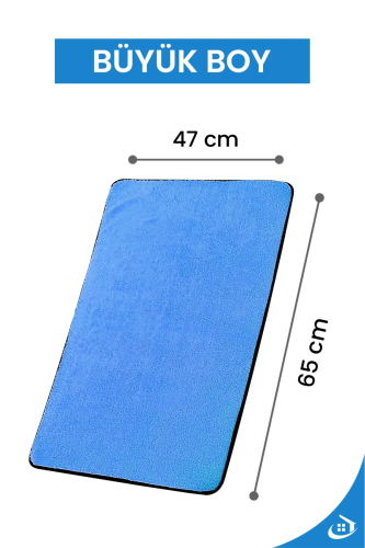Mikrofiber Araç Kurulama Bezi Mavi - 6