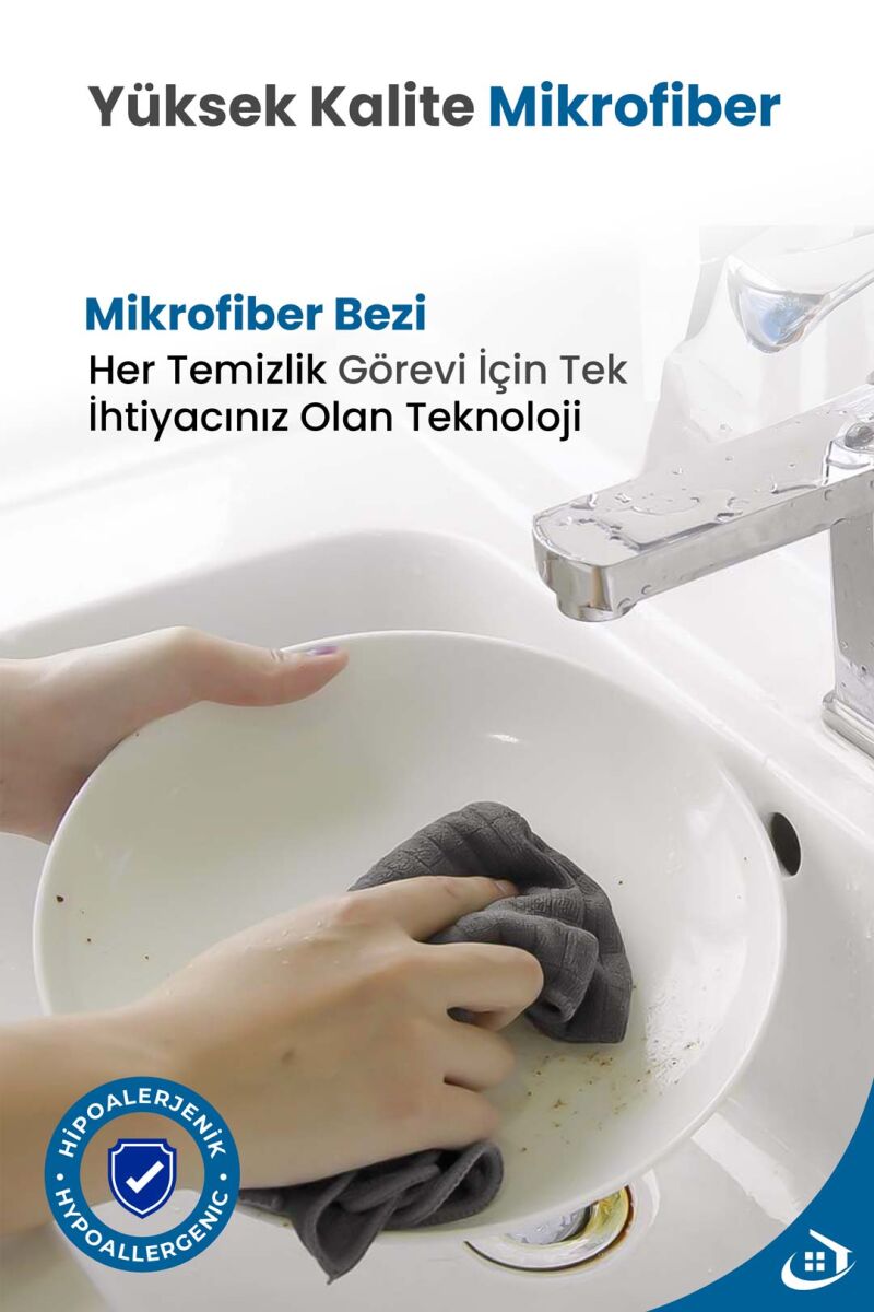 Tezgah Bezi Gri 40X40 - 3