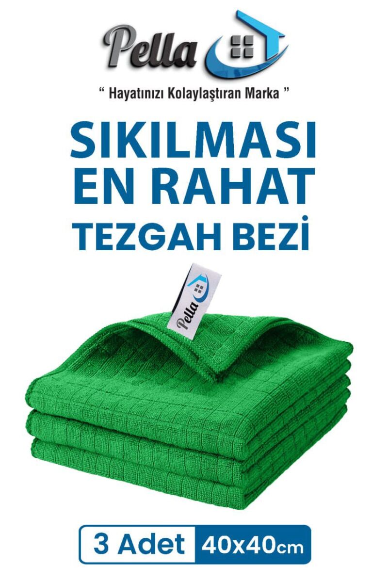 Tezgah Bezi Yeşil 40X40 - 1